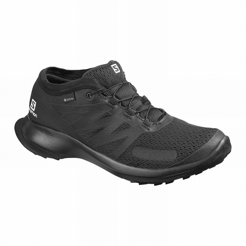 Salomon Singapore Mens Trail Running Shoes - SENSE FLOW GTX Black | 25418-KUMV